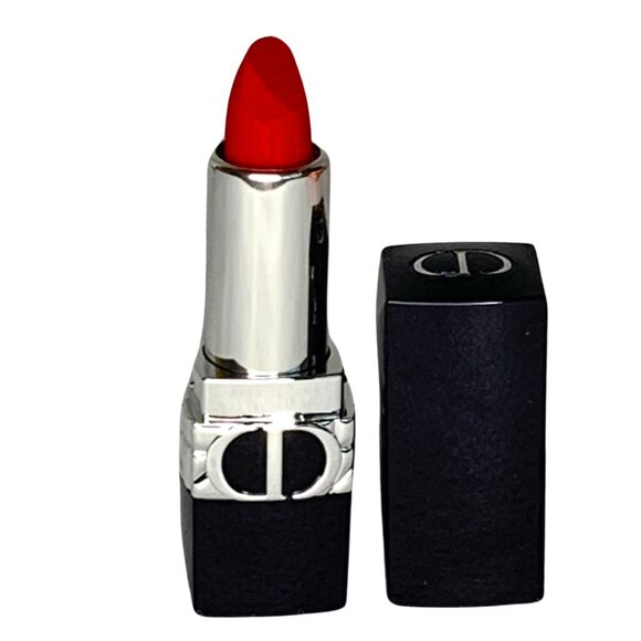 Dior Other - Dior Rouge Mini Dior Velvet 999 Lipstick with Box